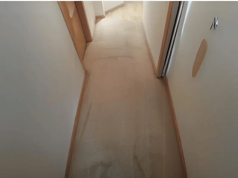 after cleaning floor